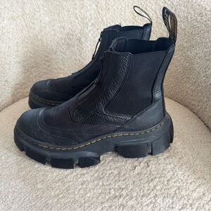 Dr Martens 2976 DMXL Boots Black Zip Platform Mens 8 Womens 9 EU 41